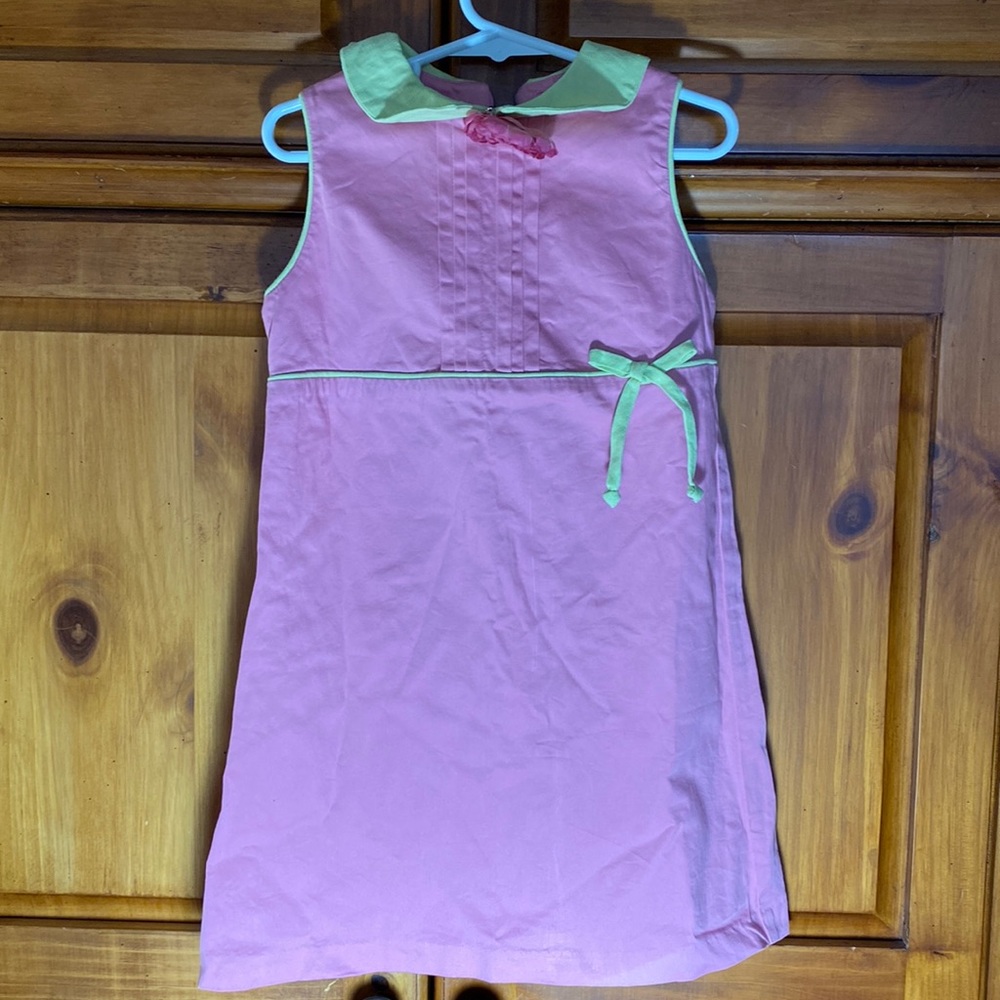 Hartstrings Pink and Green Flower Dress